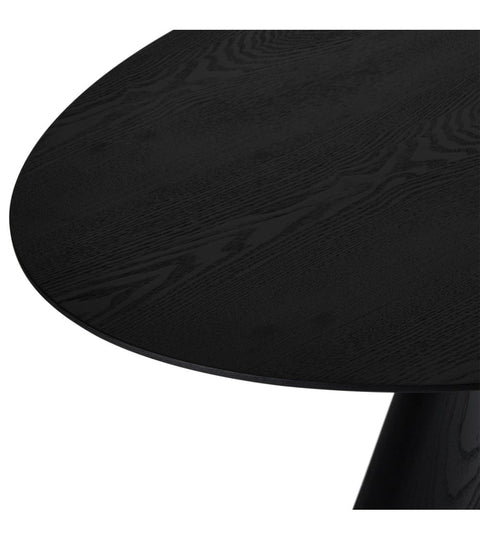 Rootz Dining Table - Oval Table - Family Dining Table - Enhanced Durability - Sophisticated Design - Comfortable Seating for 6-8 - 90cm x 160cm x 76cm - Oak Veneer Finish