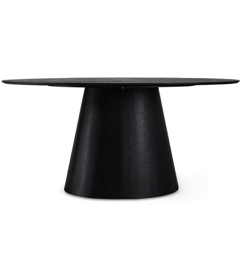 Rootz Dining Table - Oval Table - Family Dining Table - Enhanced Durability - Sophisticated Design - Comfortable Seating for 6-8 - 90cm x 160cm x 76cm - Oak Veneer Finish