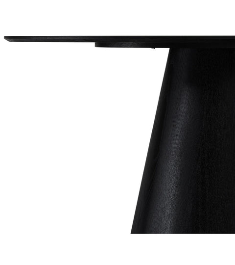 Rootz Dining Table - Oval Table - Family Dining Table - Enhanced Durability - Sophisticated Design - Comfortable Seating for 6-8 - 90cm x 160cm x 76cm - Oak Veneer Finish