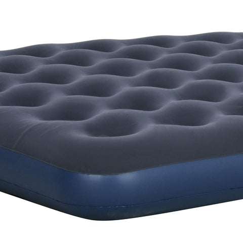 Rootz Air Mattress for 2 People - Inflatable Bed - Camping Mattress - Soft & Robust - Optimal Body Support - Quick Inflation - 203cm x 152cm x 22cm - Dark Blue