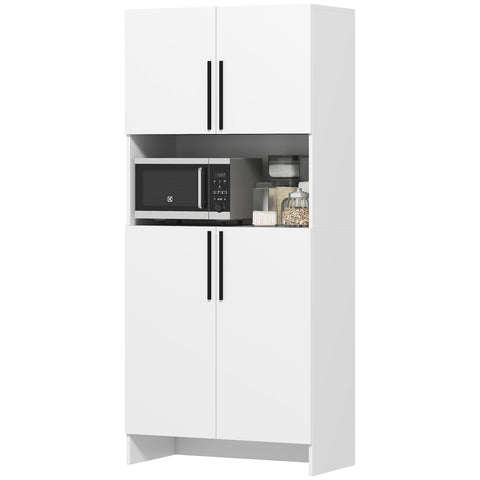 Rootz Kitchen Cabinet - Pantry Storage - Cupboard Organizer - Maximizes Space - 79b x 40t x 175H cm