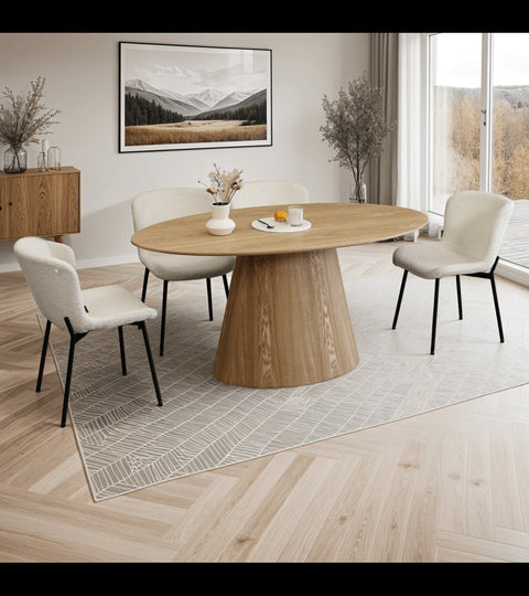 Rootz Dining Chair - Modern Dining Chair - Elegant Seating - Supreme Comfort - Durable & Easy Maintenance - 61cm x 52cm x 80cm