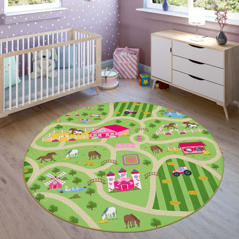 Children's Play Rug – Classic Street Map – Soft, Durable & Easy-Clean – Kids Room