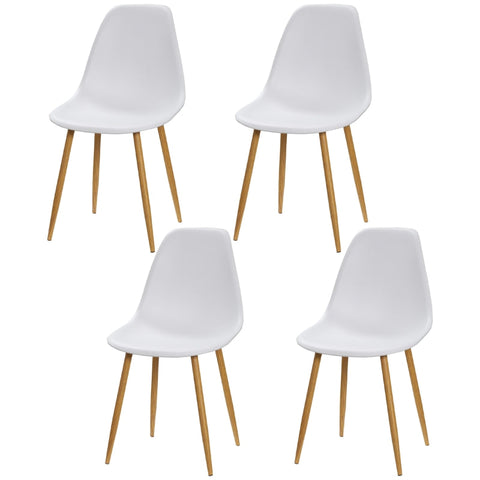Rootz 4 Piece Modern Dining Chair Set - Kitchen Chairs - Dining Room Seats - Ergonomic Comfort - 45cm x 52cm x 85.5cm
