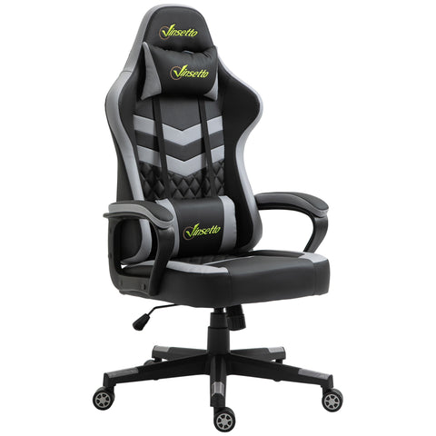Rootz Gaming Office Chair - Gamer Chair - Ergonomic Chair - Neck & Lumbar Support - 61cm x 70cm x 121-129cm