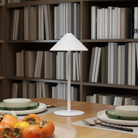 Rootz LED Bedside Lamp - Desk Lamp - Touch Light - Rechargeable Metal - USB Cable - Ø15 x 31.5H cm