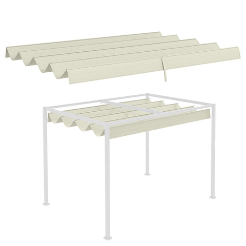 Rootz Replacement Roof for Garden Pavilion - Pergola Roof - UV Protective Cover - Easy Assembly - 286cm x 245cm