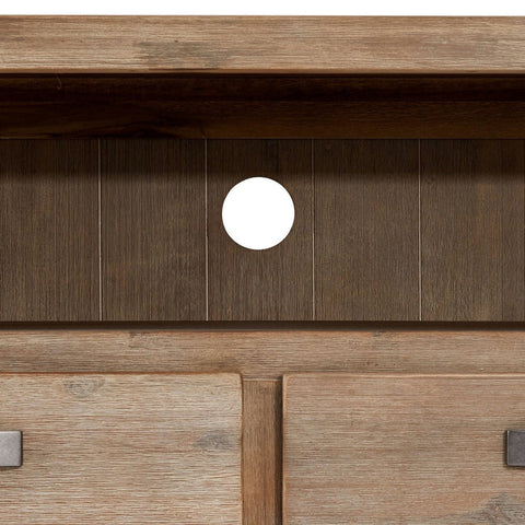 Rootz TV-tafel - Entertainmentconsole - Mediastandaard - Massief acacia en MDF - Voldoende opbergruimte - Duurzame constructie - Eenvoudig onderhoud - 120 cm x 45 cm x 55 cm