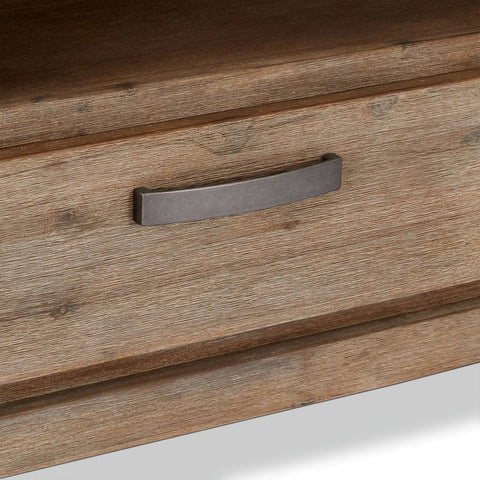 Rootz TV-tafel - Entertainmentconsole - Mediastandaard - Massief acacia en MDF - Voldoende opbergruimte - Duurzame constructie - Eenvoudig onderhoud - 120 cm x 45 cm x 55 cm