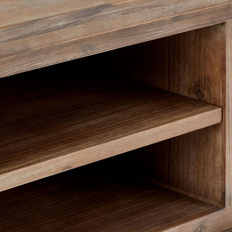 Rootz TV-tafel - Entertainmentconsole - Mediastandaard - Massief acaciahout en MDF - Voldoende opbergruimte - Elegant ontwerp - Duurzaam en stevig - 160 cm x 45 cm x 55 cm