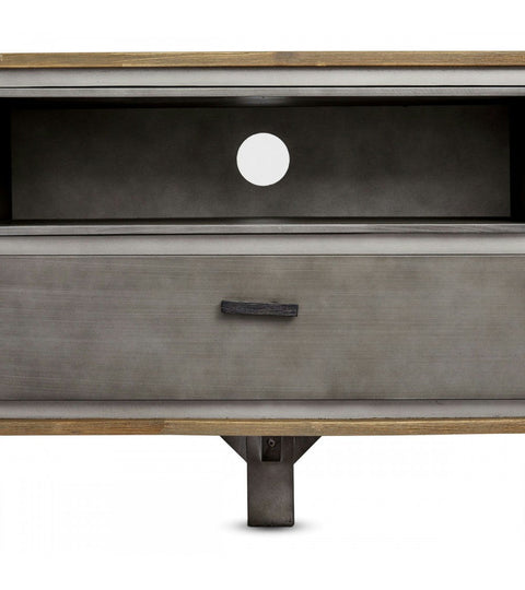 Rootz TV-tafel - Mediaconsole - Televisiestandaard - Massief acaciahout en MDF - Voldoende opbergruimte - Duurzaam - Stijlvol - 160 cm x 42 cm x 50 cm