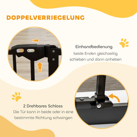 Rootz Dog Door Protection Grille - Barrier Grilles, Protective Grilles - Pet Safety - Adjustable 74-80 cm, Black