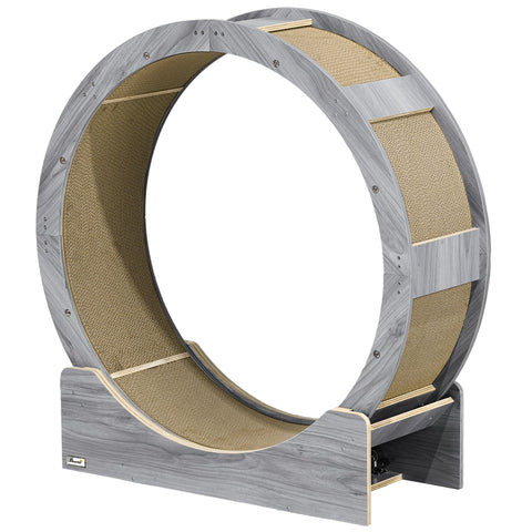 Rootz Cat Wheel - Cat Balance Bike - Cat Exercise Toy - Safe Brake - 91cm x 33.5cm x 94cm - Healthy Activity for Cats