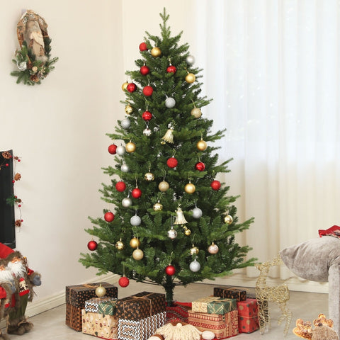 Rootz Lifelike Christmas Tree - Festive Tree - Artificial Tree - Flame-Retardant Branches - 105cm x 180cm