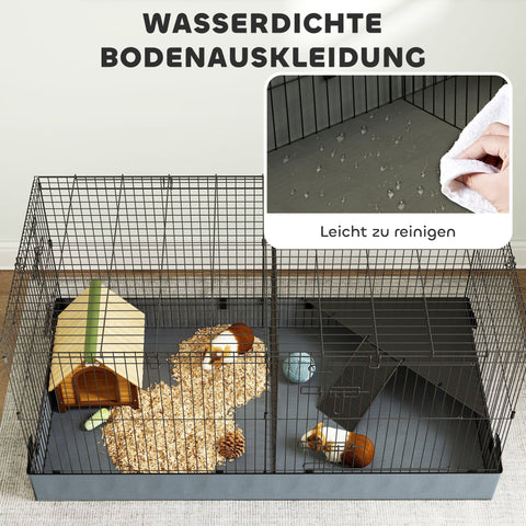 Rootz 2-in-1 Dwarf Hamster Cage - Small Animal Cage - Pet Enclosure - Waterproof Fabric - 121cm x 61cm x 61cm