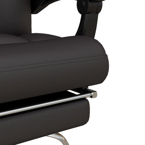 Rootz Massage Office Chair - Vibration Points - 8 Massage Modes - Faux Leather - 63cm x 57cm x 118-126cm