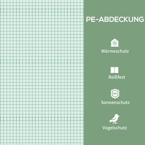 Rootz Foil Greenhouse - Mini Greenhouse - Plant House - Cold Frame - Weatherproof - 69 x 50 x 165 cm