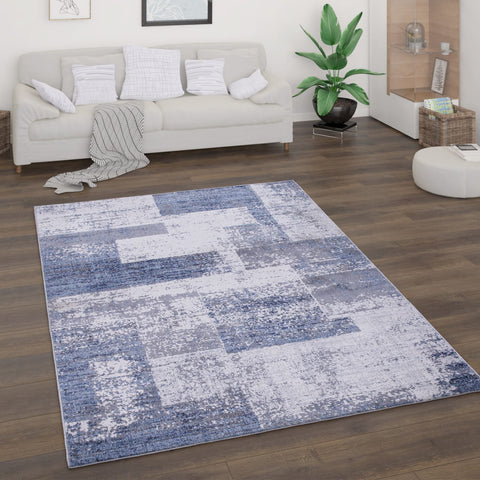 Modern Short-Pile Rug – Durable & Soft – Geometric Pattern – Easy Care