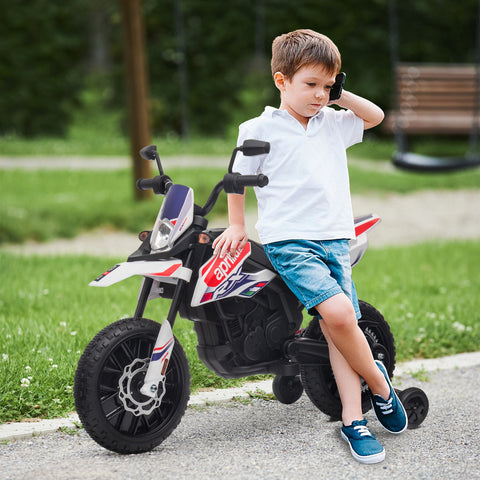 Rootz 12V Kids Motorcycle with Training Wheels - Electric Bike - Ride-On Toys - Smooth Ride - 106.5cm x 56cm x 80cm