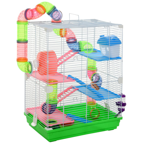 Rootz Small Animal Cage - Rodent Cage - Mouse Cage - Spacious Design - 46cm x 30cm x 58cm