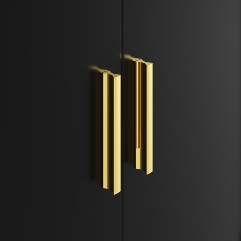 Rootz Buffling Cabinet - Rattan Sideboard - Adjustable Shelf Storage - Modern Design - 120cm x 35cm x 89cm