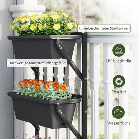 Rootz Flowerpot Plant Pot - Planter - Vertical Planter - Promotes Growth - 56x42x100cm