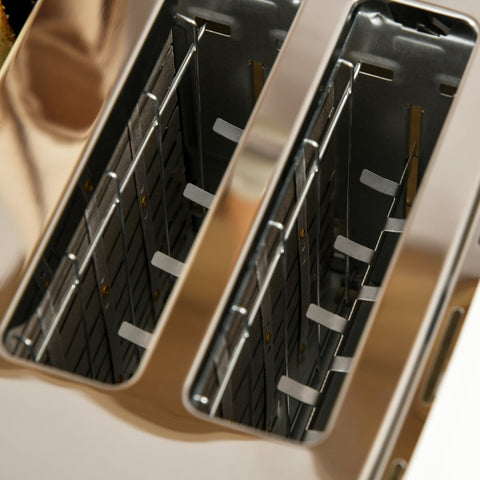 Rootz 2-in-1 Toaster and Kettle Set - Breakfast Appliance - Kitchen Essentials - 7 Browning Levels -White - Kettle: 24.1L x 19.5B x 23.2H cm - Toaster: 29.2L x 27.9H cm