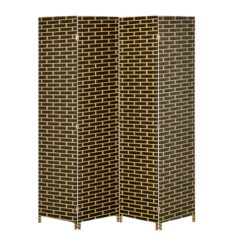 Rootz Interior Paravent - Room Divider - Poplar Wood Screen - Privacy & Charm - 180l x 180H cm