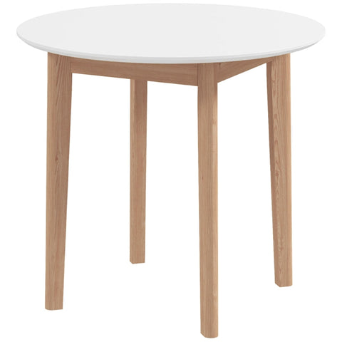 Rootz Dining Table - Kitchen Table - Space-Saving Table - Classic Scandi Design - Durable Pinewood - 75cm x 75cm x 76cm