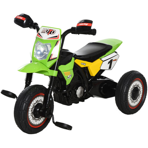 Rootz Kindertrike Motocross - Toddler Tricycle - Toy Bike - Music, Lights & Storage - 71cm x 40cm x 51cm, Green