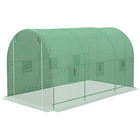 Rootz Garden Tunnel Greenhouse - Plant Protector - Outdoor Greenhouse - UV Resistant - 4m x 2m x 2.05m