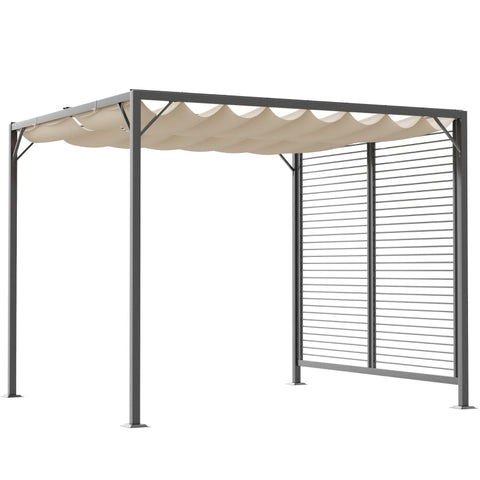 Rootz Gazebo Pergola - Outdoor Pavilion - Party Tent - UV & Water Resistant - Adjustable Shade - Robust Metal Frame - 300cm x 280cm x 238cm