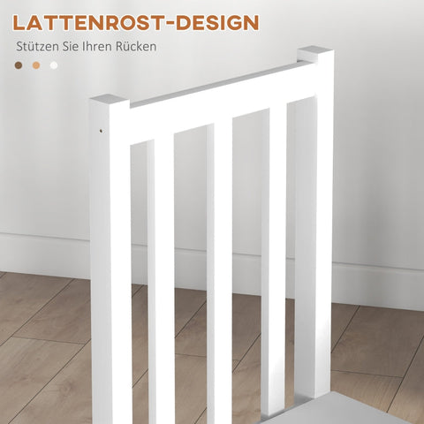 Rootz Set of 2 Kitchen Chairs - Dining Room Chairs - Modern Wooden Chairs - Solid Pine Wood - Comfortable Seating - Easy Maintenance - 47.5D x 38.5W x 99H cm