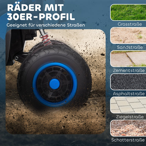 Rootz Elektroquad for Kids - Children's Quad - Electric Ride-On - Dual Engines - 101cm x 69cm x 75cm