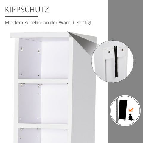 Rootz Set of 2 CD Stands - Media Shelves - Decorative Storage - Organize Up to 204 CDs - 21 x 22.5 x 88.5 cm - White Finish