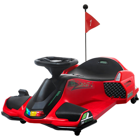 Rootz Electric Go-Kart for Children - Drift Kart - Racing Cart - Lights & Music Function - 90cm x 53cm x 99cm