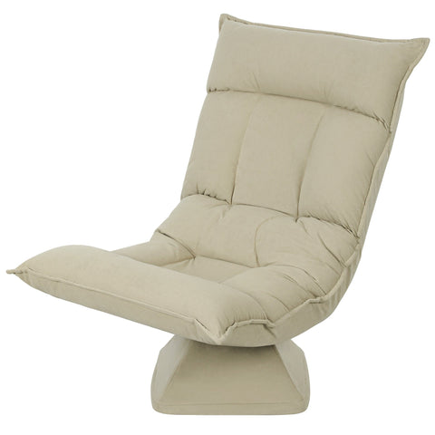Rootz Floor Armchair - Lounge Chair - Rotatable Upholstered Seat - 5-Fold Adjustable Backrest - 62cm x 70cm x 95cm