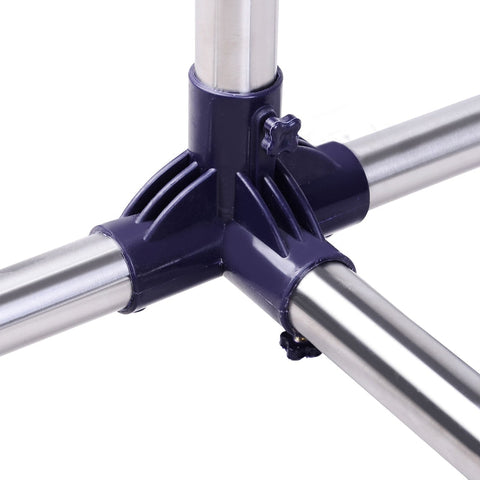 Rootz In Hoogte Verstelbaar Kledingrek - Kapstok - Kledingrek - Duurzaam &amp; Mobiel - RVS &amp; Kunststof - (86-160) x 45 x (95-170) cm