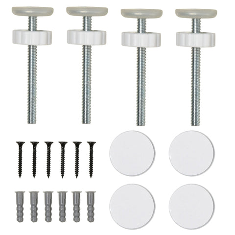 Rootz Door Guard Pet Safety Gate - Sturdy Steel - ABS Plastic - Double Locking - Adjustable 75cm to 115cm - Wall Mount - 115 x 76cm