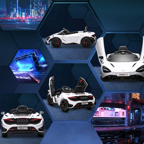 Rootz McLaren 765LT Kids Electric Car - Children's Ride-On - Battery-Powered Vehicle - Up to 1 Hour Play - 113cm x 68cm x 44cm