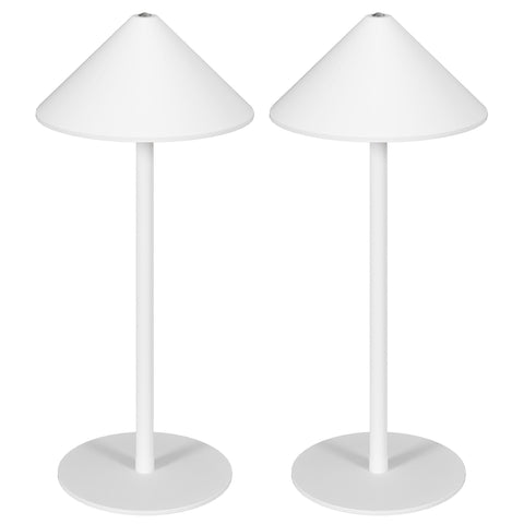 Rootz LED Bedside Lamp - Desk Lamp - Touch Light - Rechargeable Metal - USB Cable - Ø15 x 31.5H cm