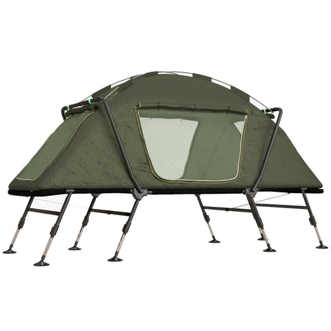 Rootz 2-in-1 Camping Bed with Waterproof Tent - Outdoor Sleeping Solution - Portable Camp Bed - High Comfort - Waterproof Protection - Convenient Transport - 215cm x 80cm x 125cm