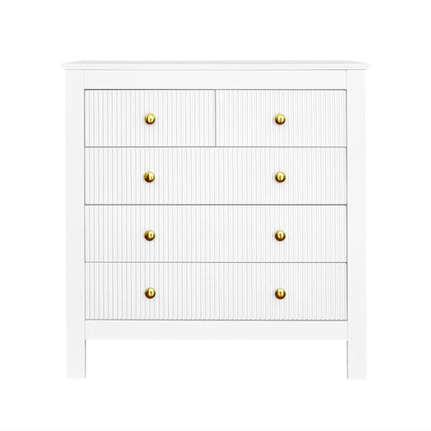 Rootz Elegant Sideboard - Chic Storage Cabinet - Luxury Drawers - Ample Storage - 79cm x 39.5cm x 80.5cm