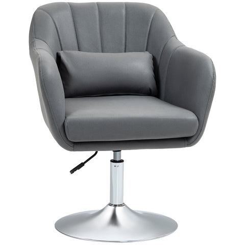 Rootz Swivel Chair - Office Chair - Height Adjustable Chair - Maximum Comfort - 60 x 60 x 79-91 cm - Grey