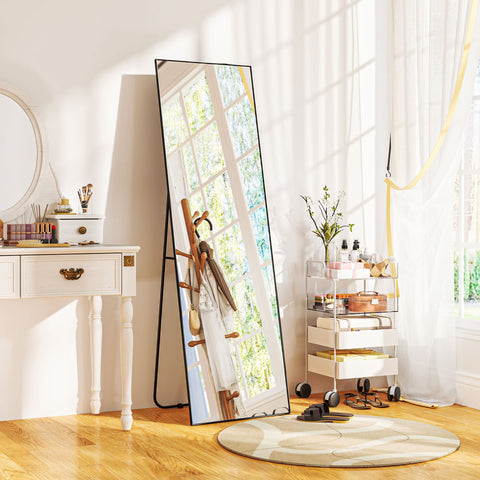Rootz Large Full Body Mirror - Rectangular Wall Mirror - Bedroom Mirror - Clear Reflections - 50x160cm x 4cm (Without Stand)