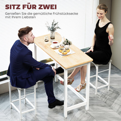 Rootz Bar Table - High Table - Tall Dining Table - Space Saver - 108cm x 48cm x 91cm