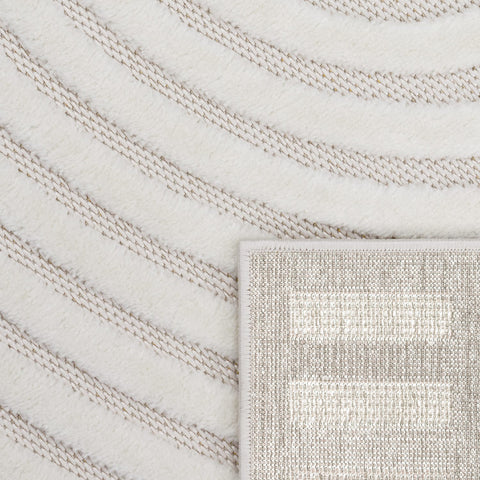 Indoor Outdoor Rug – Durable Polypropylene – Geometric 3D Design – Easy Care