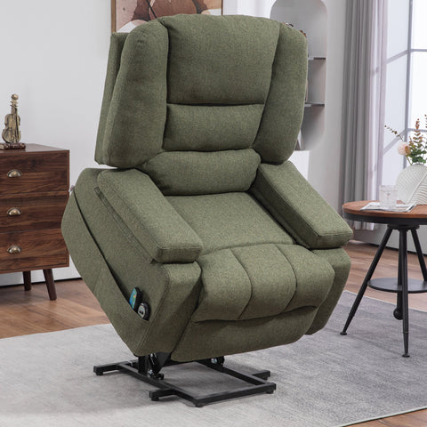 Rootz Electric Recliner Chair - Massage Armchair - Heated Seat - Remote Control - 89x90x102cm - Comfort Relaxation