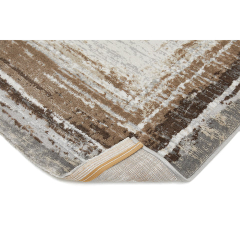 Rootz Short-Pile Woven Carpet - Cream-Brown Rug - Elegant Durable Mat - Soft Touch - 230cm x 160cm x 0.9cm