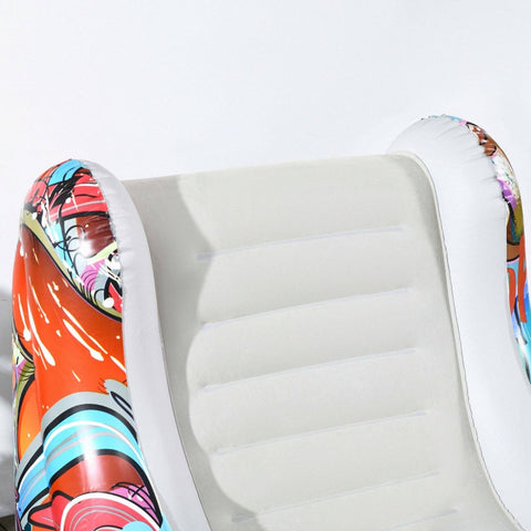 Rootz Inflatable Bean Bag Chair - Air Chair - Ergonomic Lounger - Ultimate Comfort - Puncture-Resistant - Supports Up to 80 kg - 94cm x 76cm x 75cm